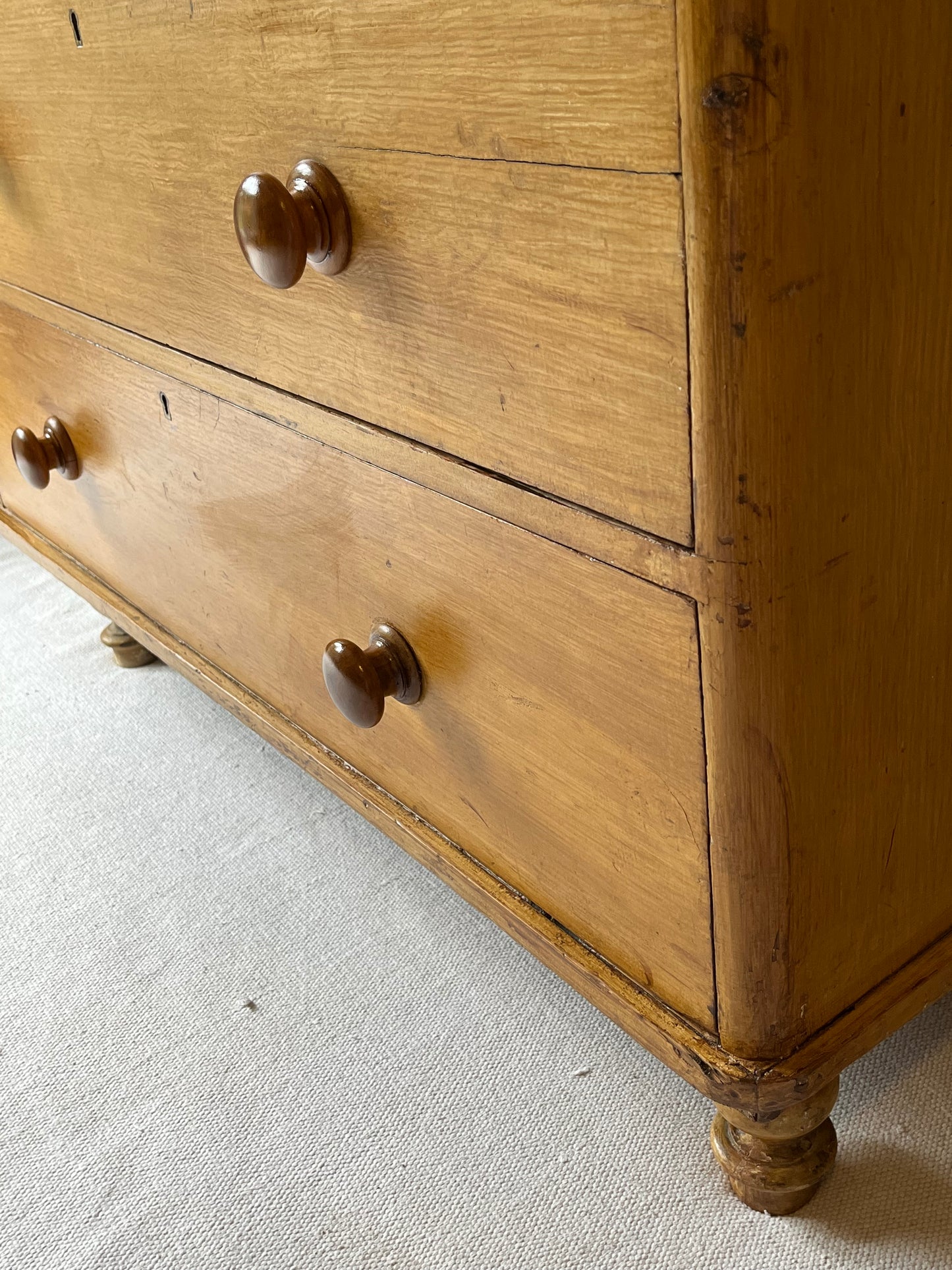 Scumbled Pine Chest Of Drawers.