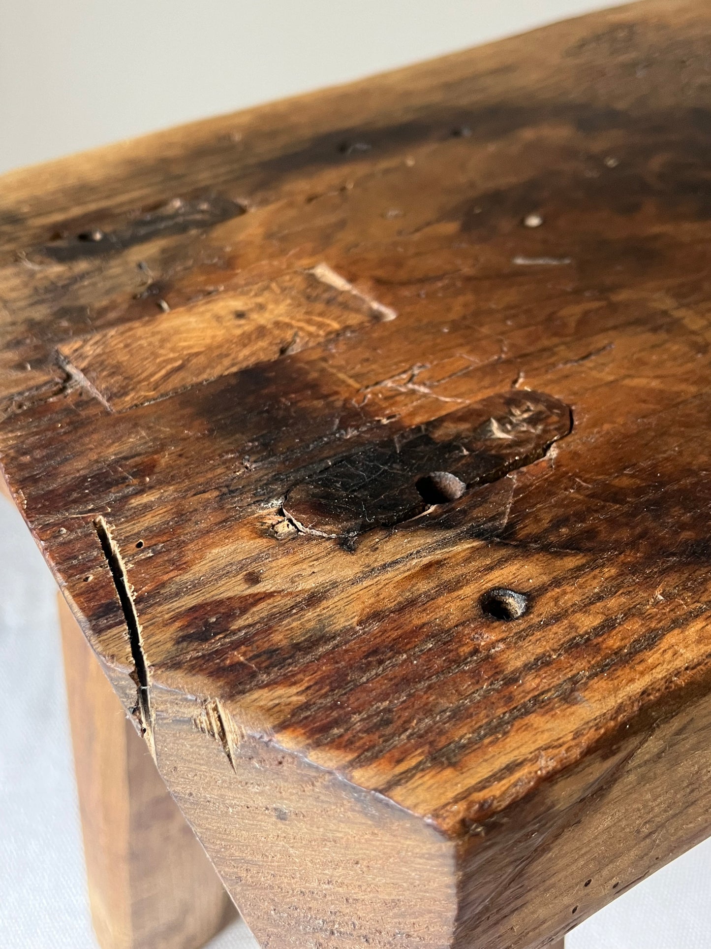 Elm Pig Bench.