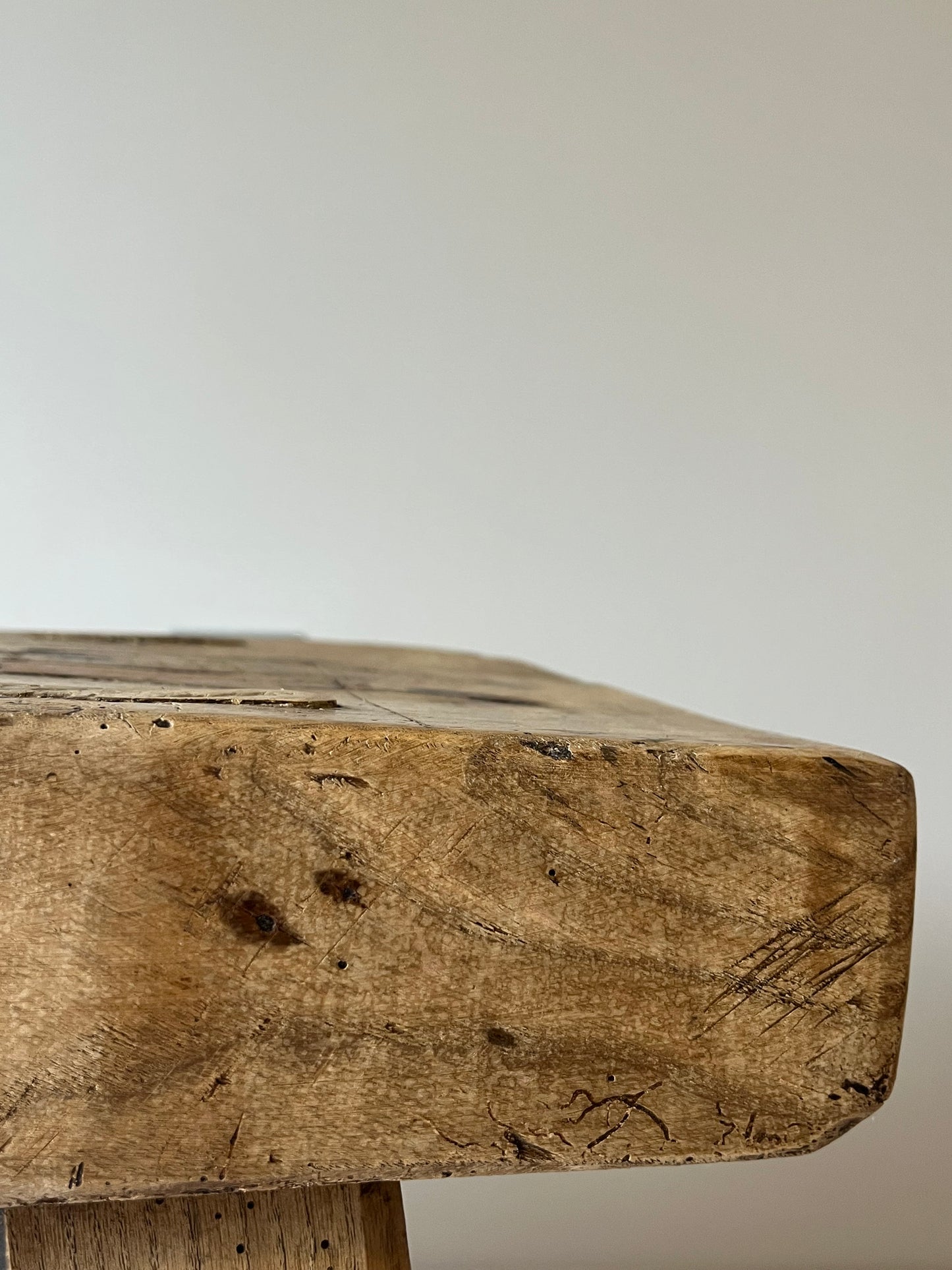Elm Pig Bench.