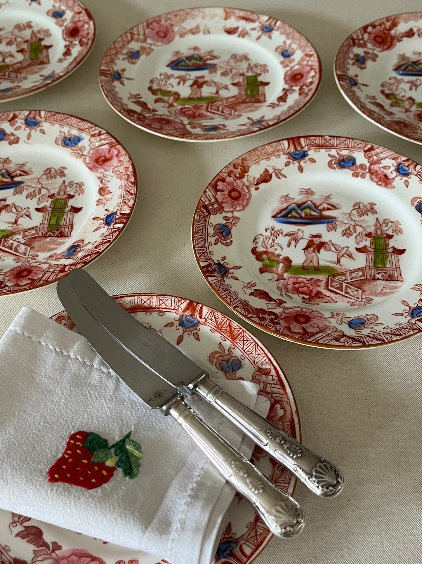 Set of Six Chinese Side Plates.
