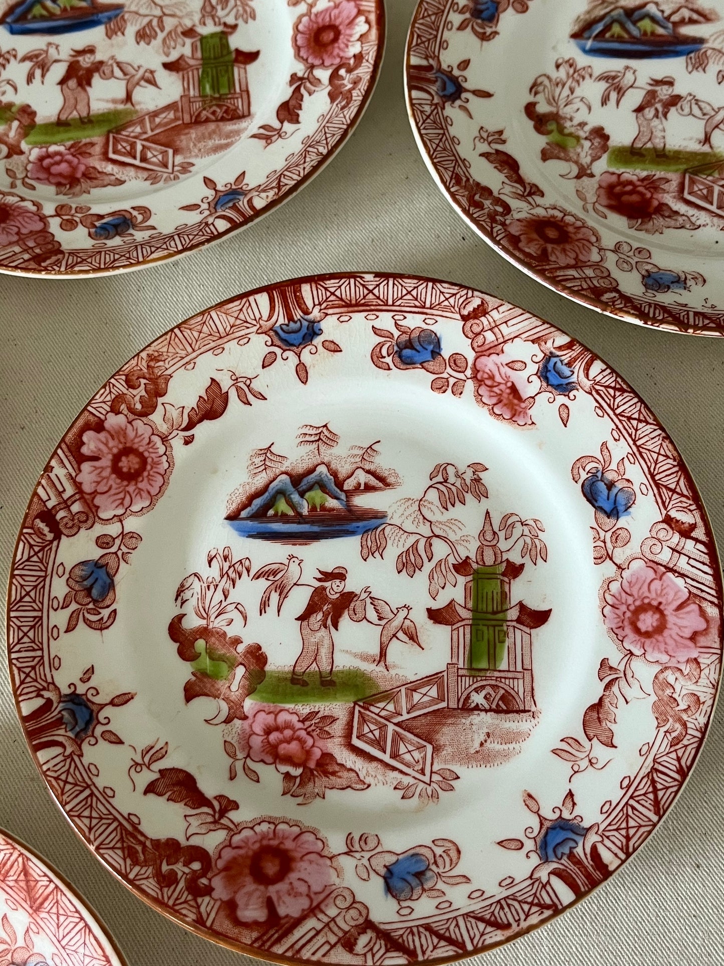 Set of Six Chinese Side Plates.