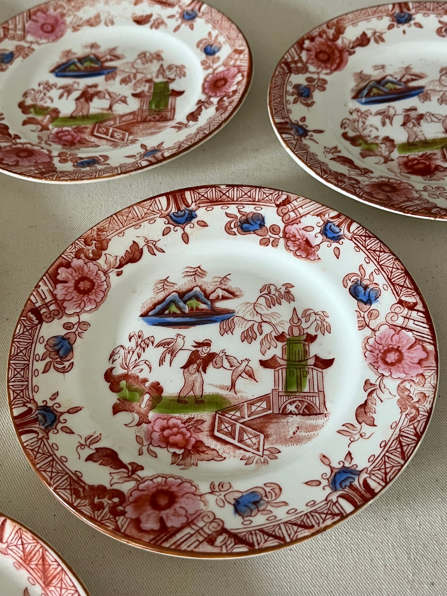 Set of Six Chinese Side Plates.