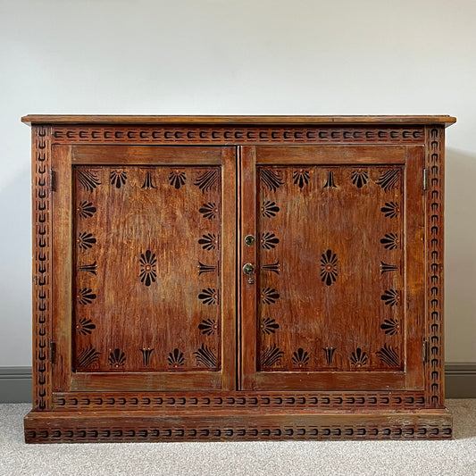 Hand Painted Pine Sideboard.