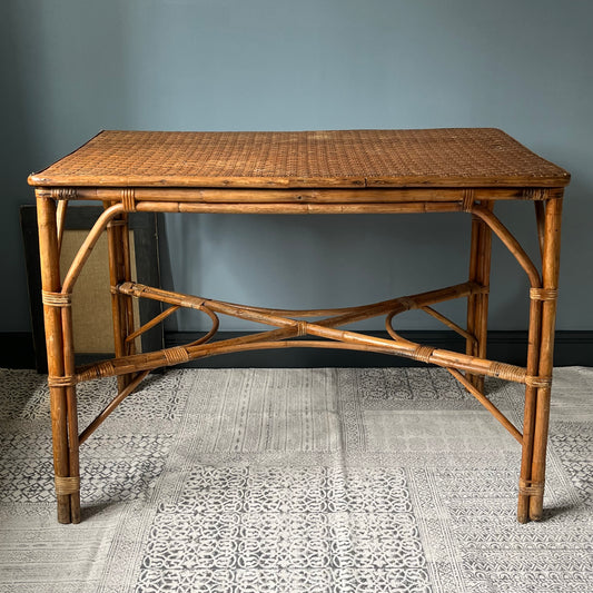 Bamboo and Cane Table.
