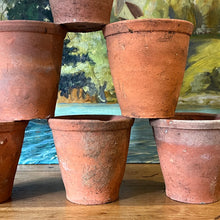 Load image into Gallery viewer, Set of Six Old Terracotta Pots.
