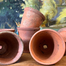Load image into Gallery viewer, Set of Six Old Terracotta Pots.
