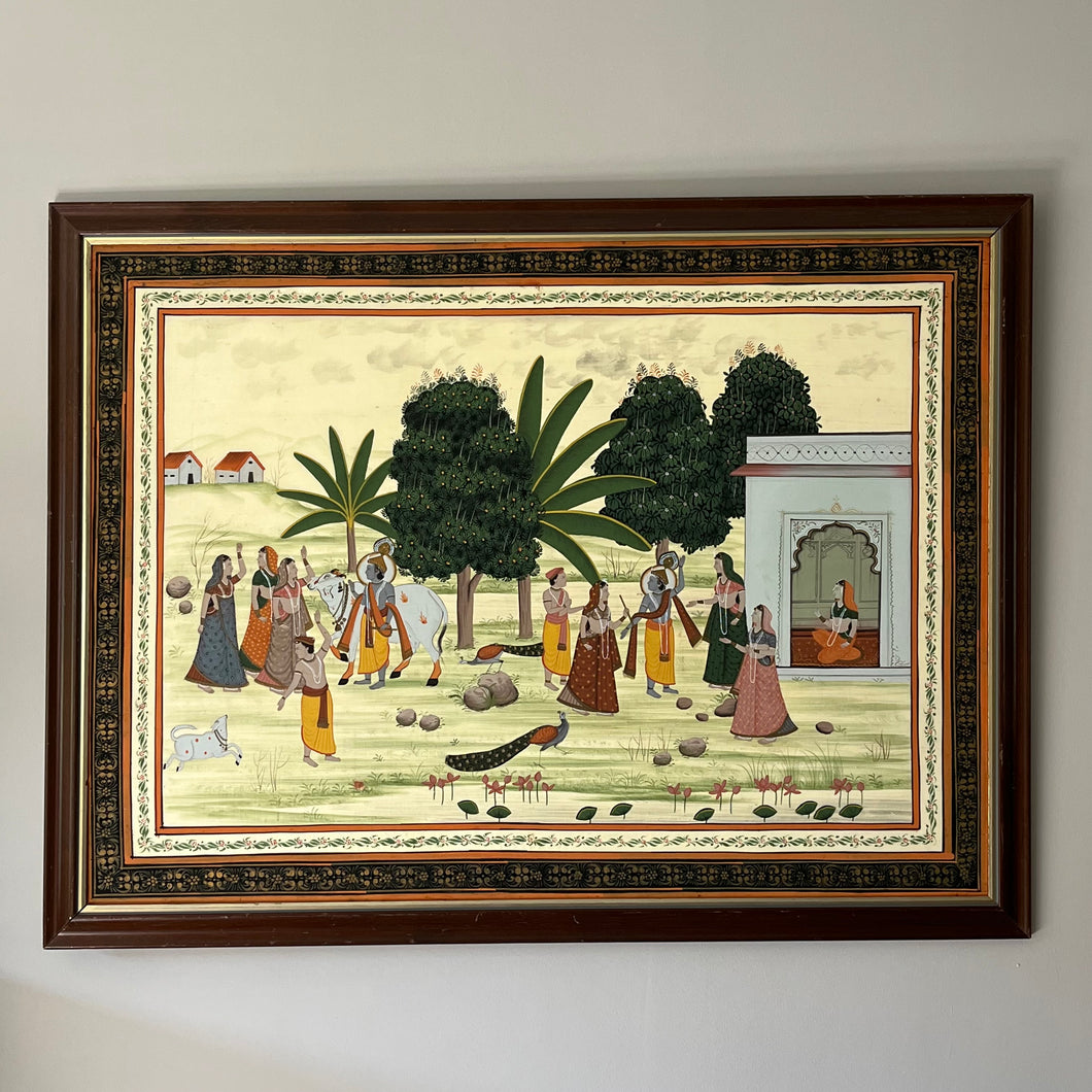 Indian Painting on Silk.