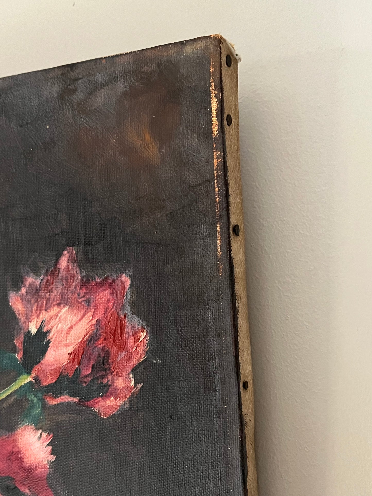 Poppies in a vase.