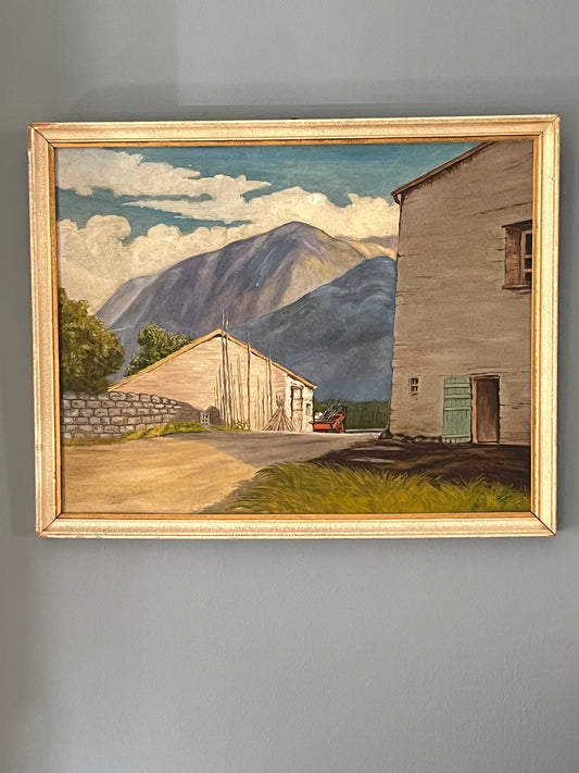 French Oil on Board.