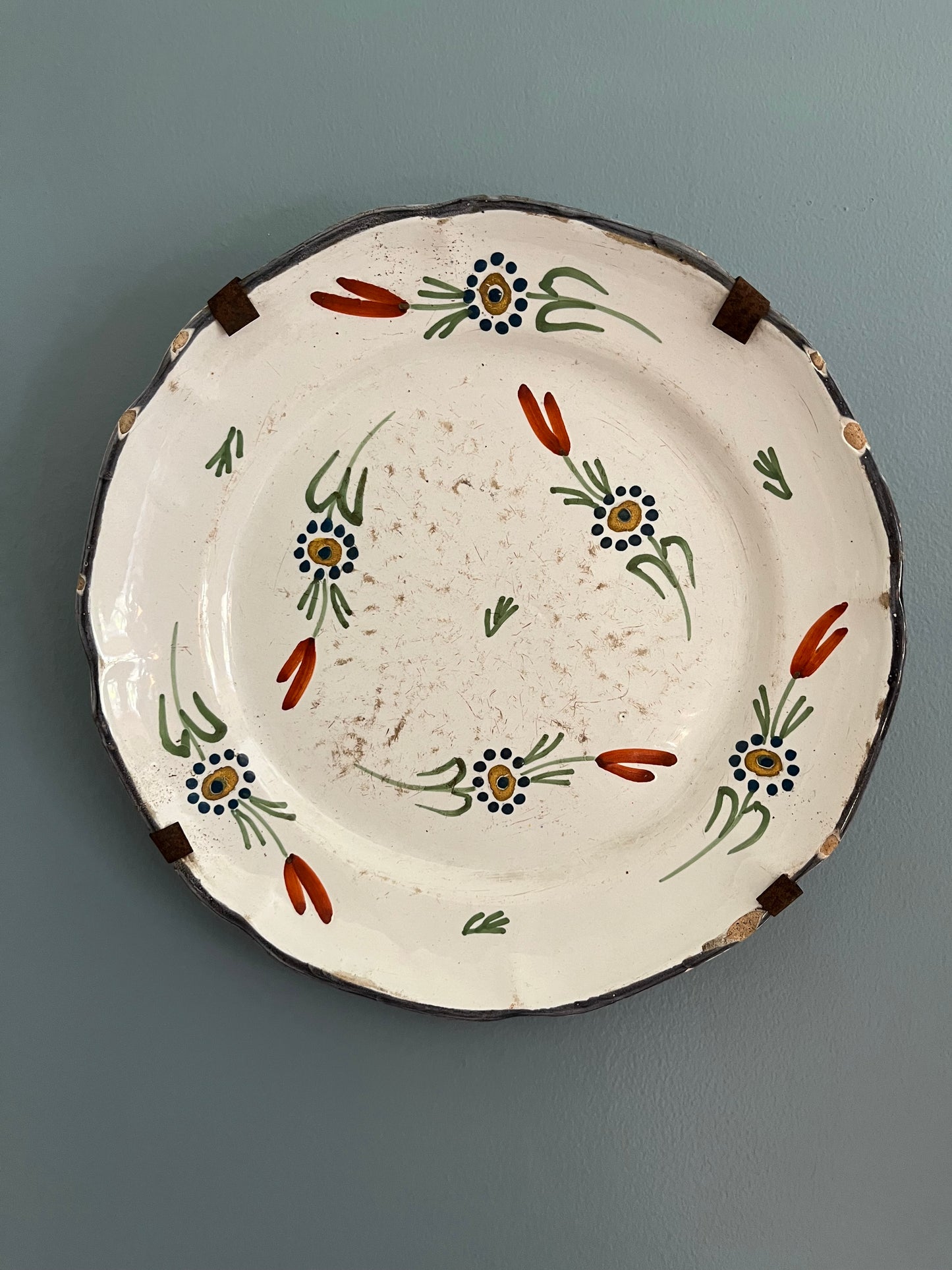 French Faience Plate.