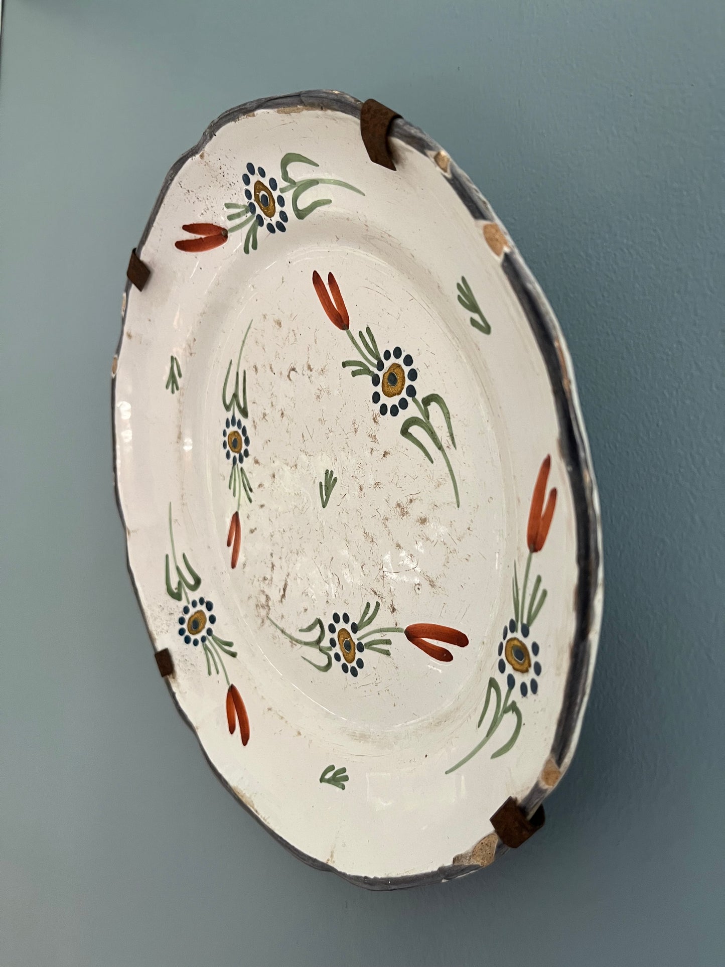 French Faience Plate.