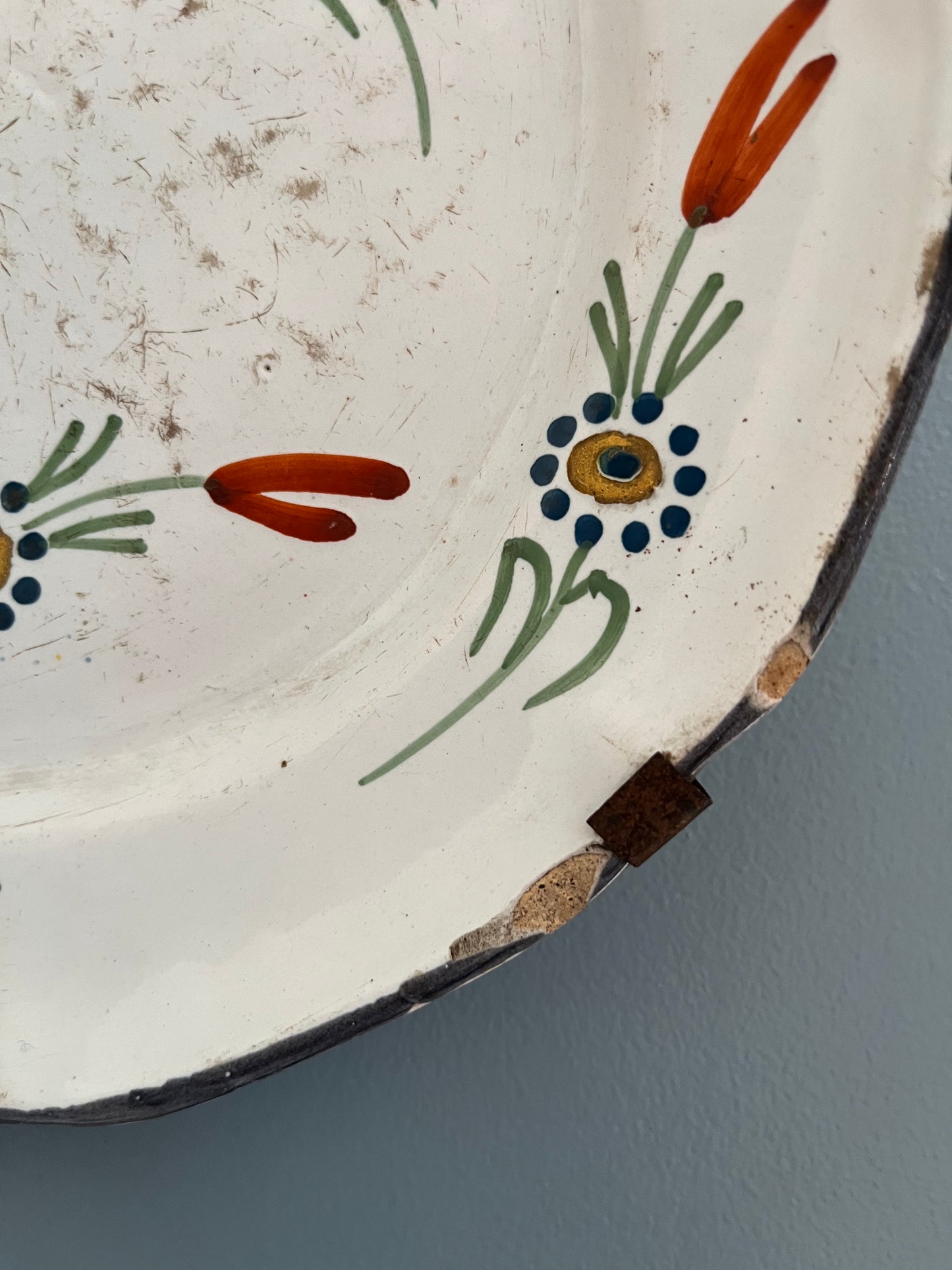 French Faience Plate.