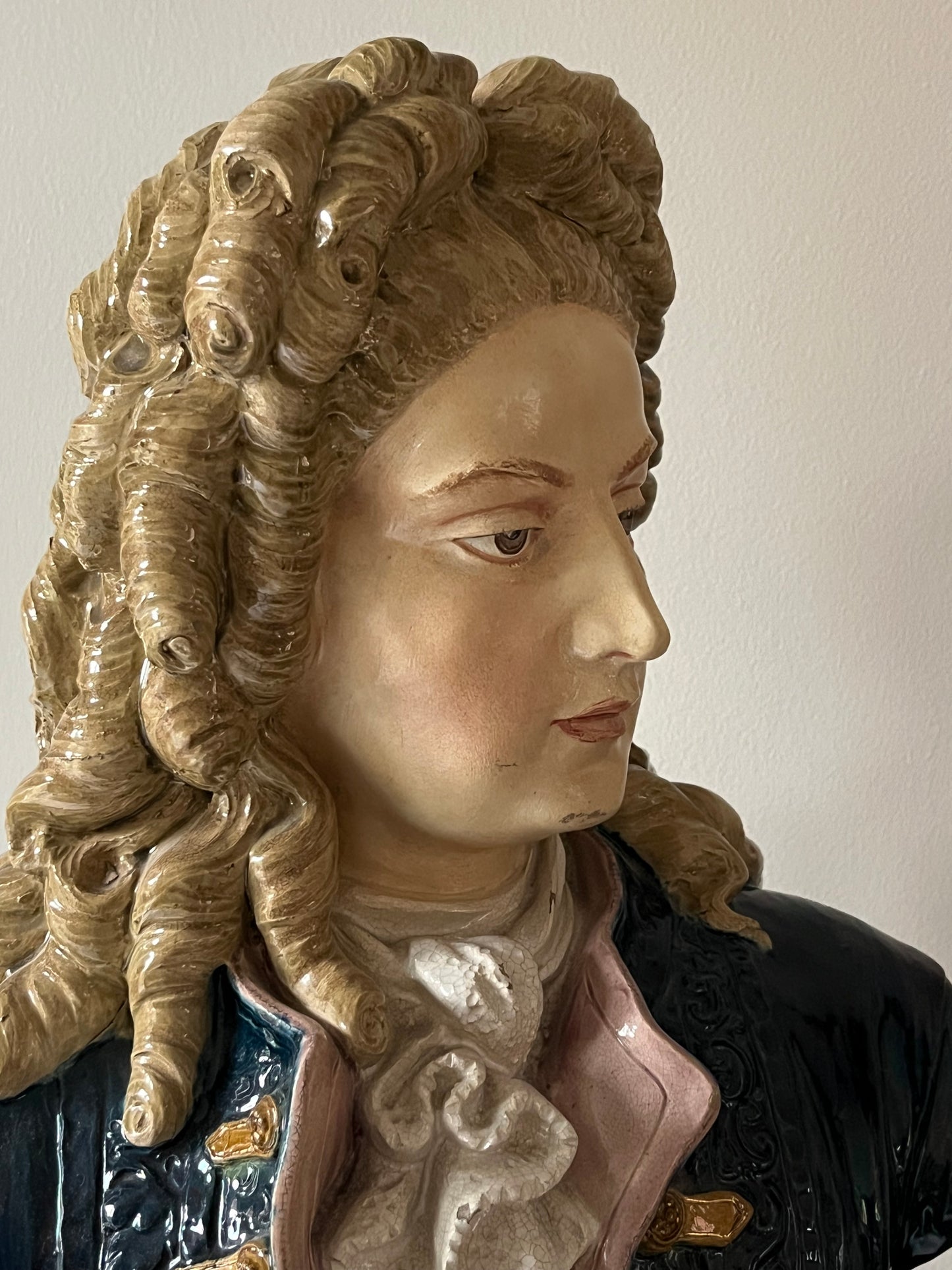 French Majolica Busts.