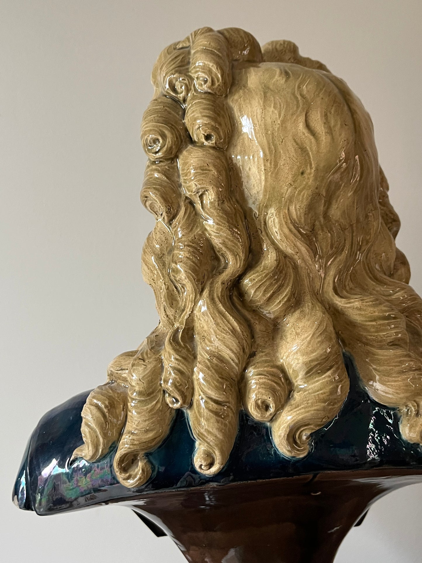 French Majolica Busts.