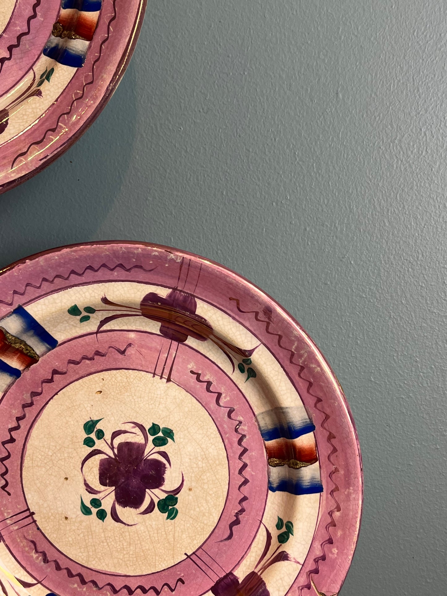 Two Lustre Plates.