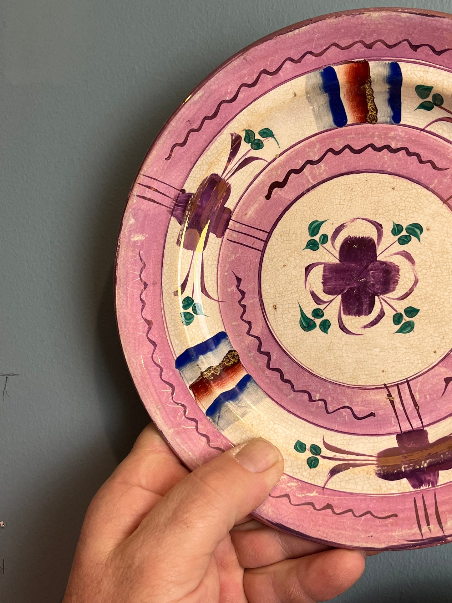 Two Lustre Plates.
