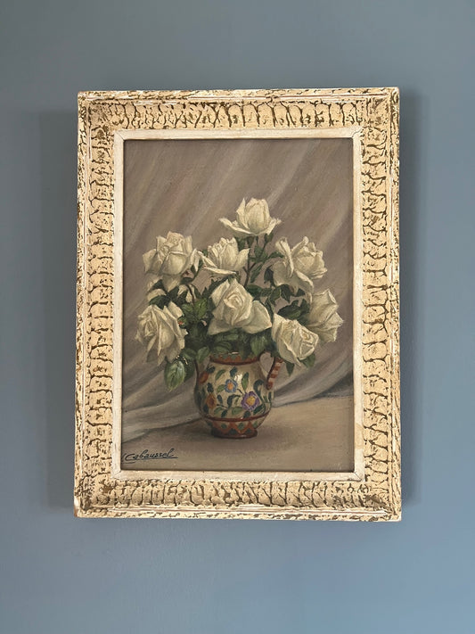 French Oil on Board.