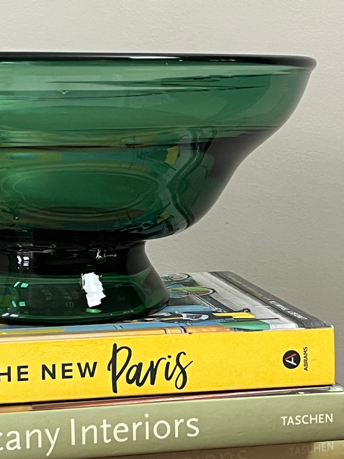 Green Glass Bowl.