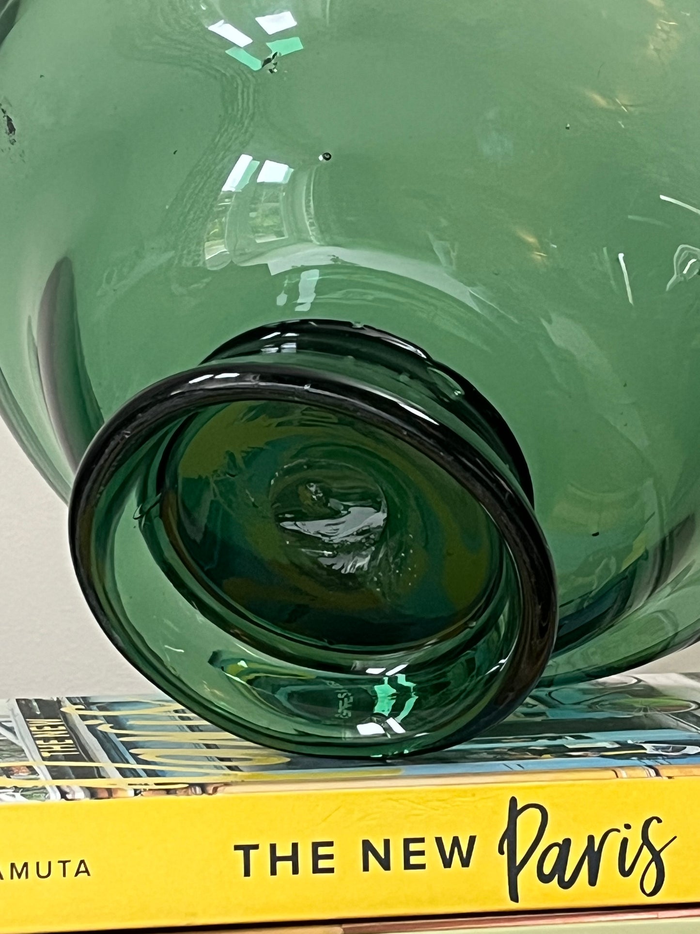 Green Glass Bowl.