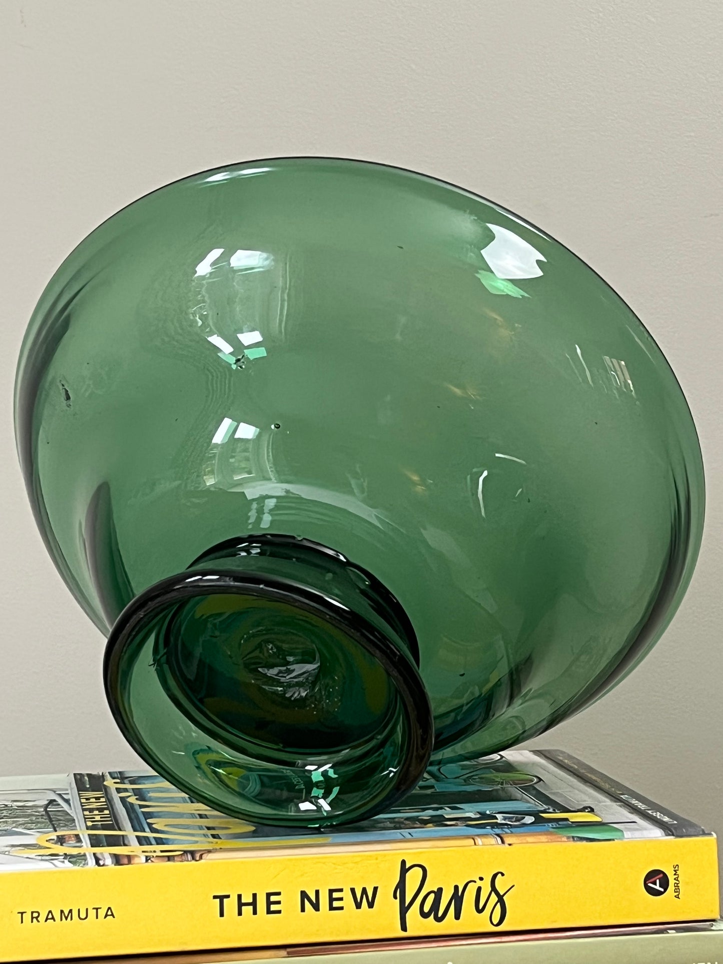Green Glass Bowl.