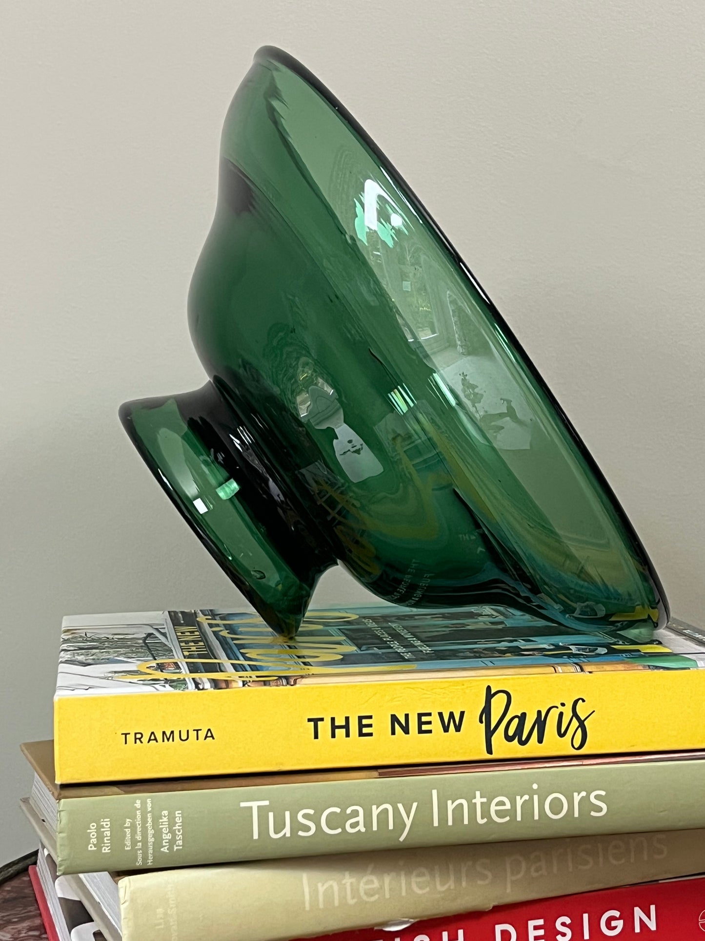 Green Glass Bowl.