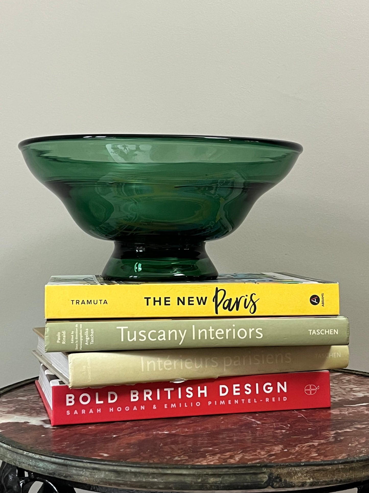 Green Glass Bowl.