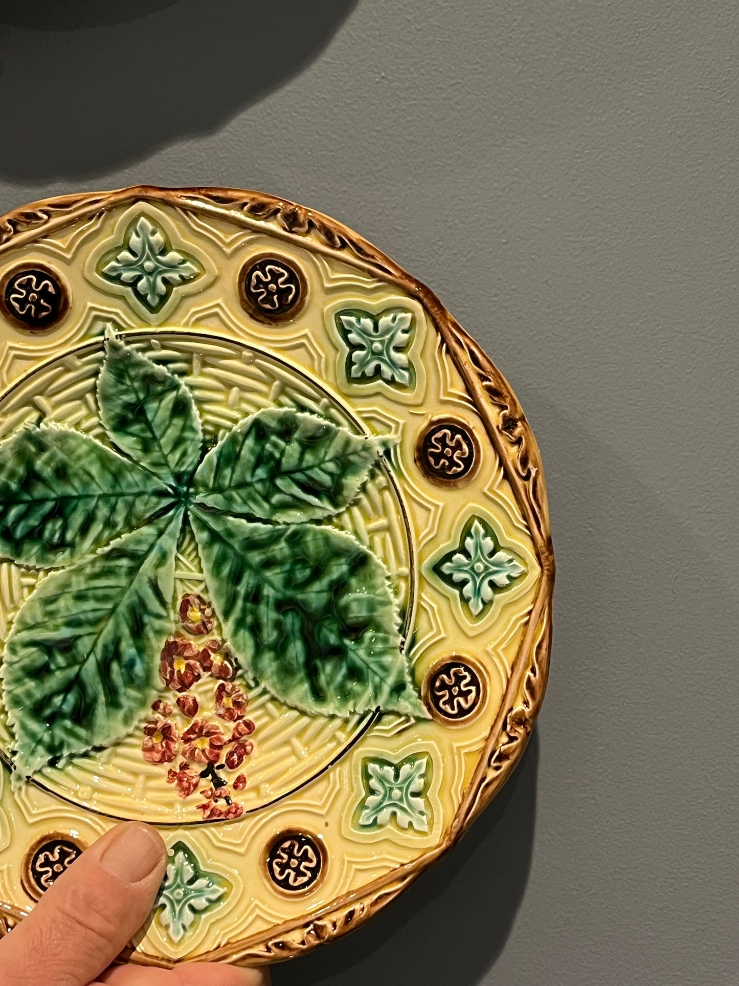 A Pair of Majolica Plates.