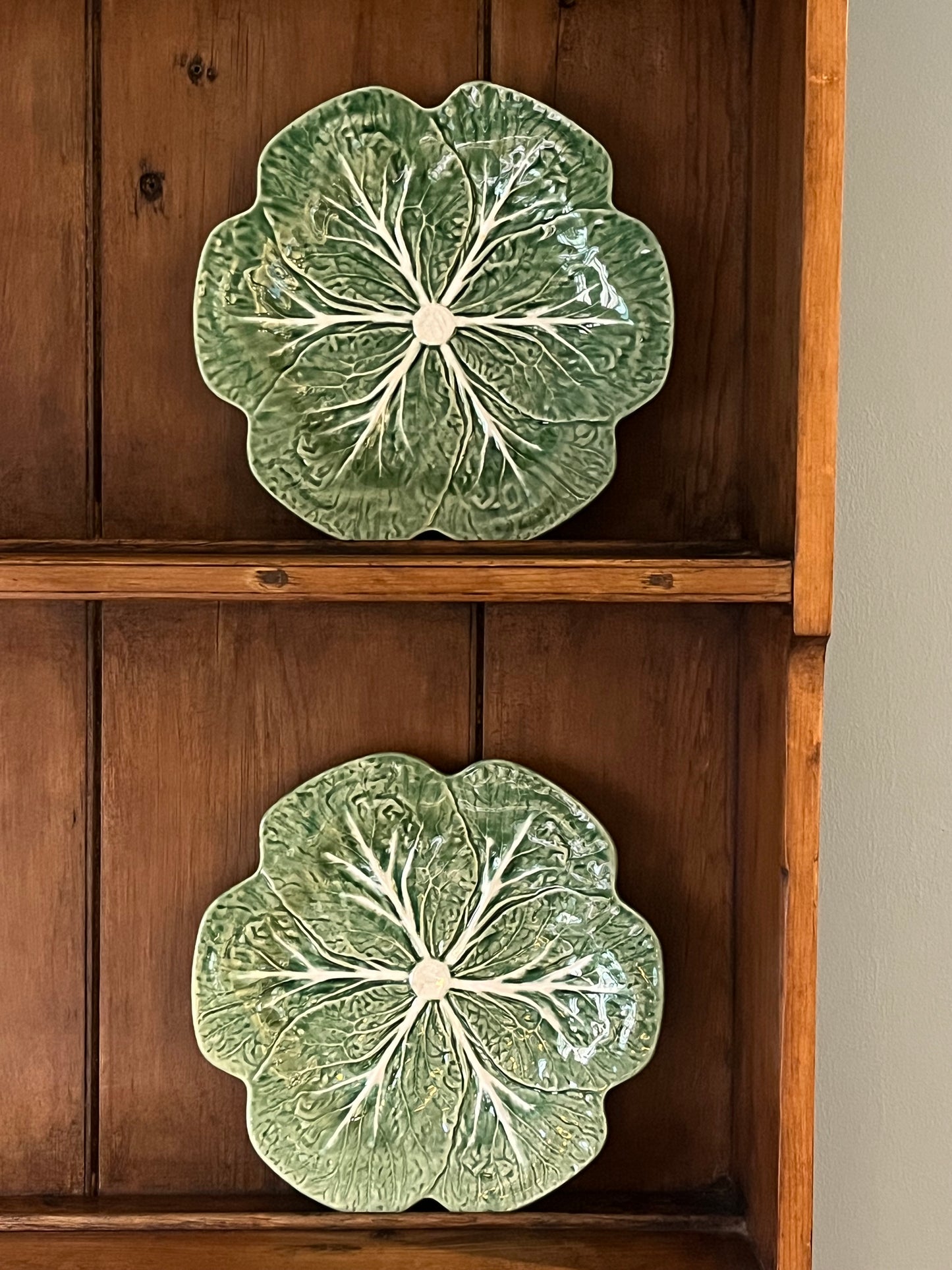 A Pair of Cabbage Plates.