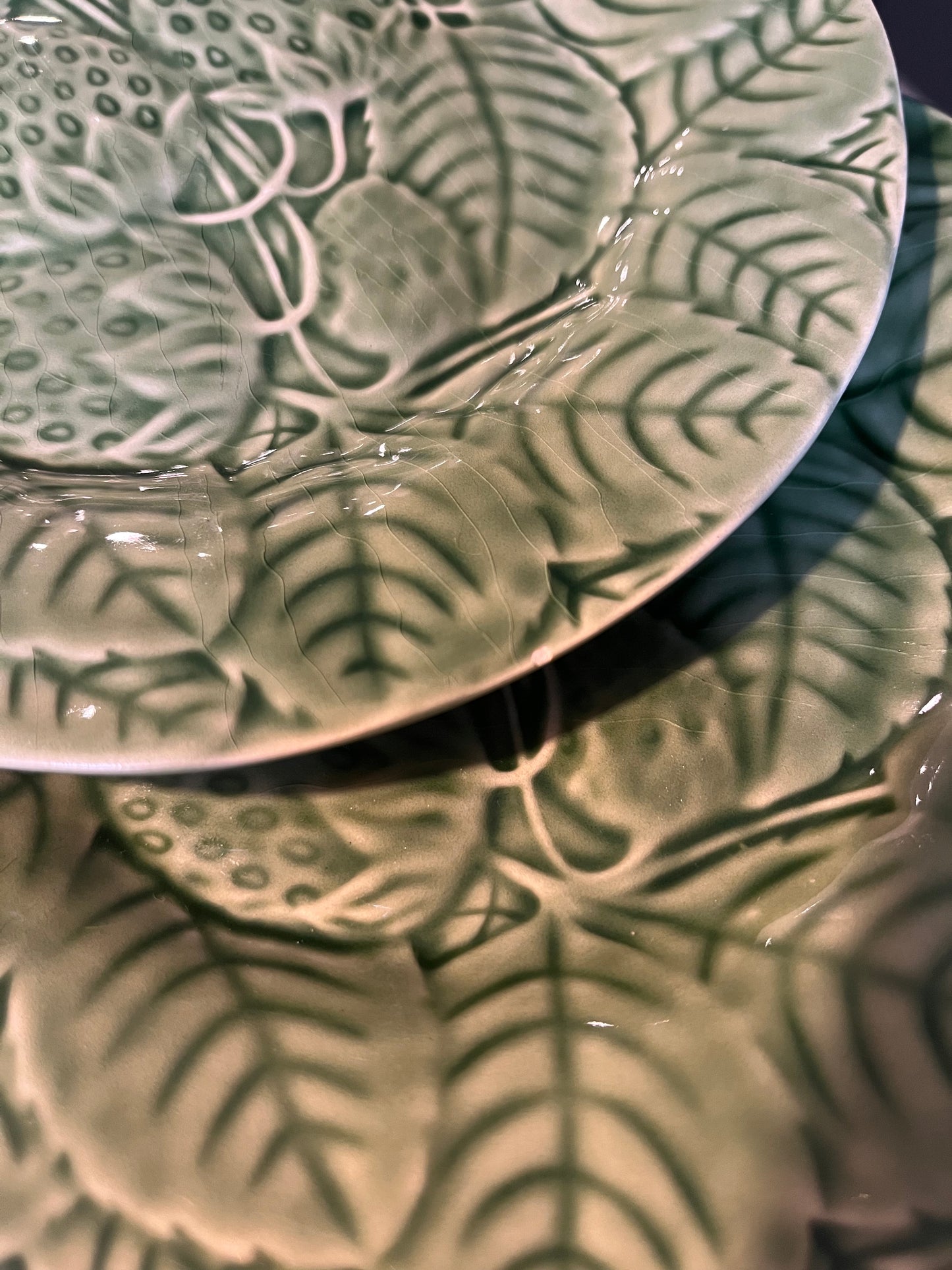 Set of Six Strawberry Plates.