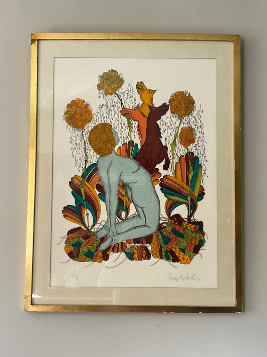 Stylized Lithograph.