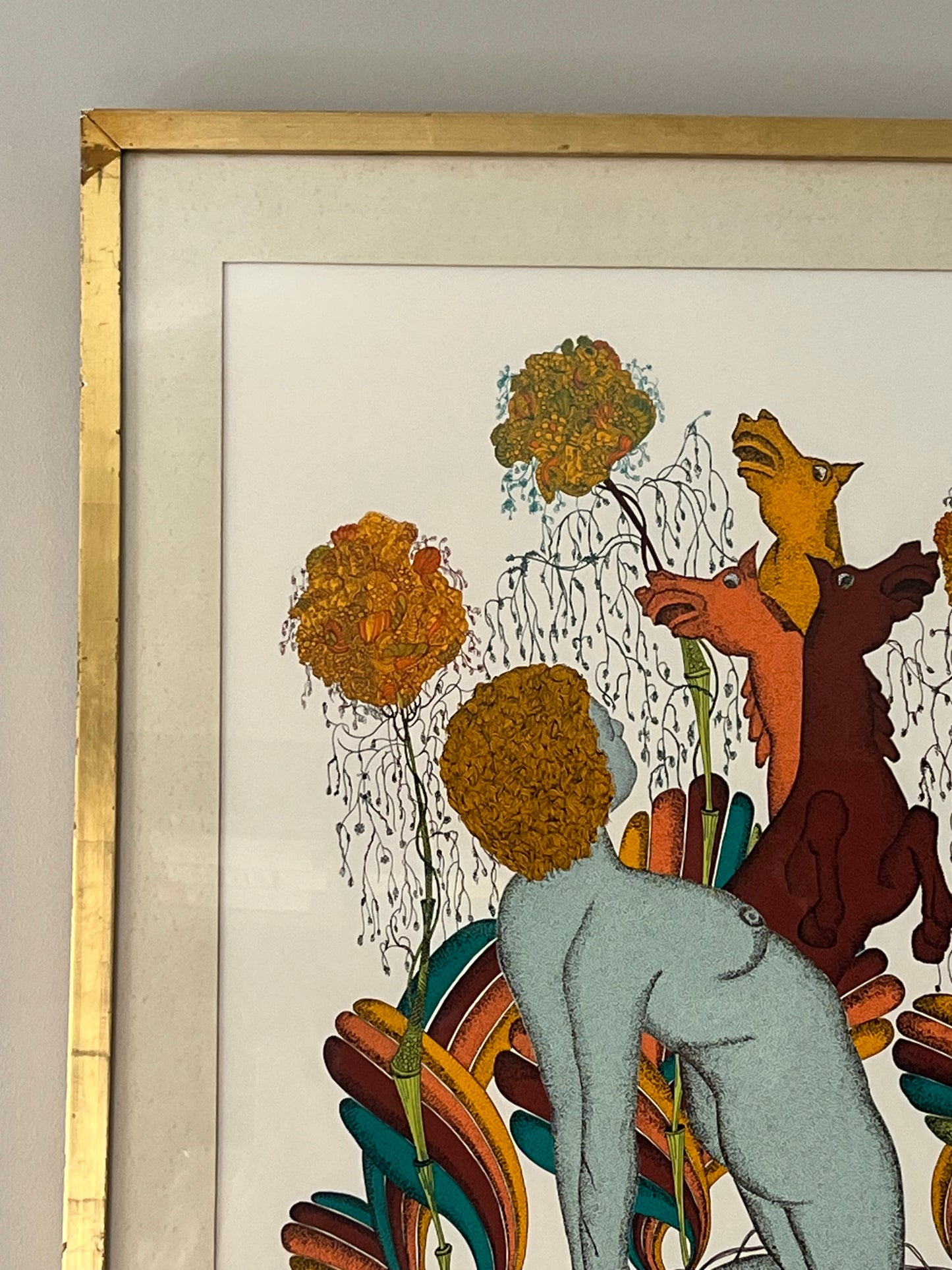 Stylized Lithograph.