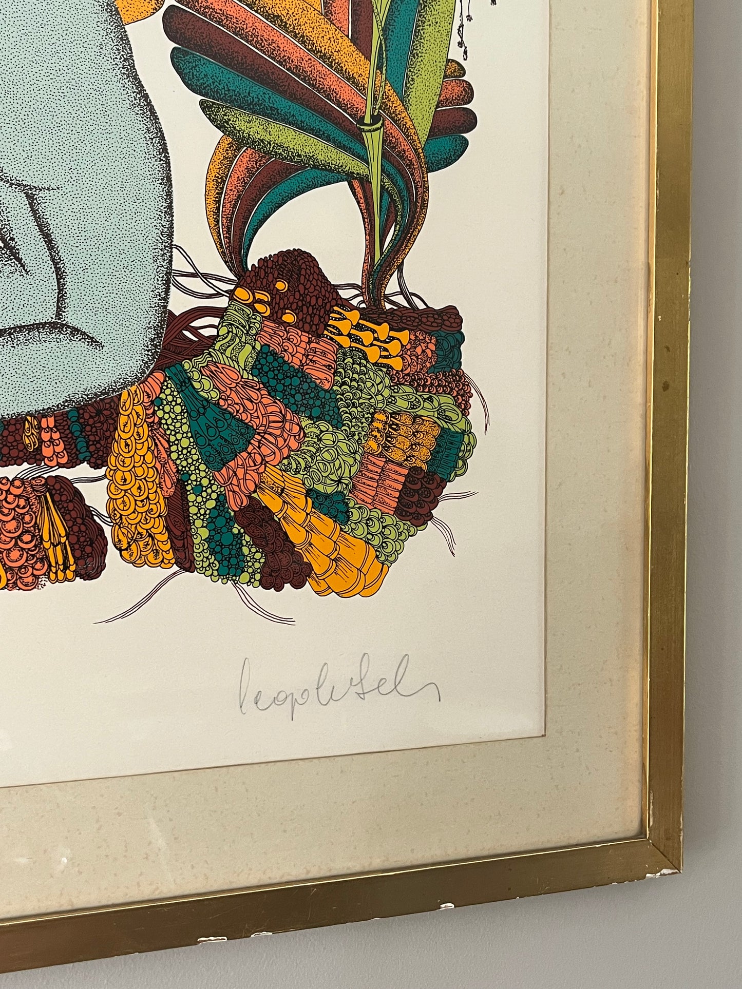 Stylized Lithograph.