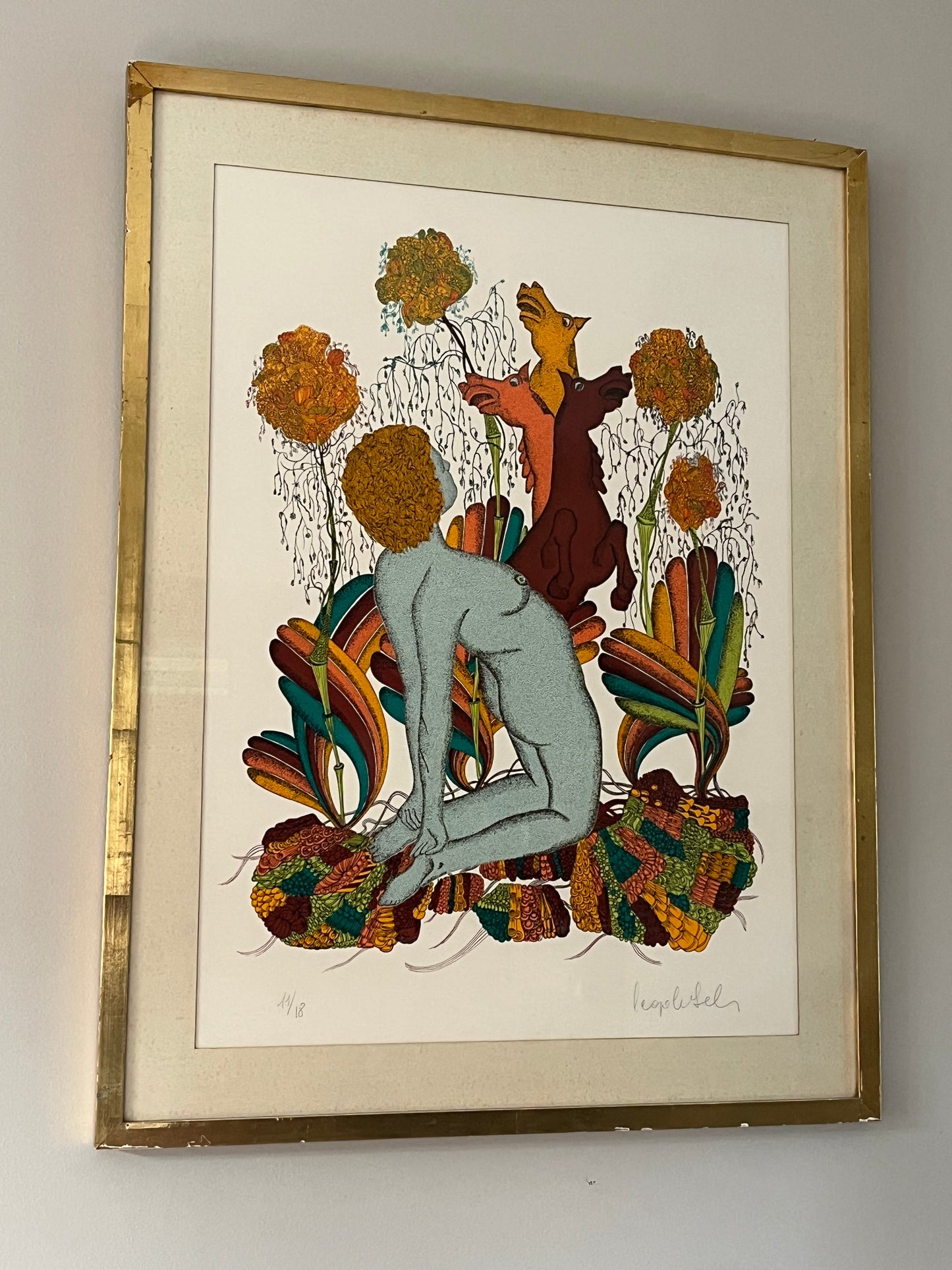 Stylized Lithograph.