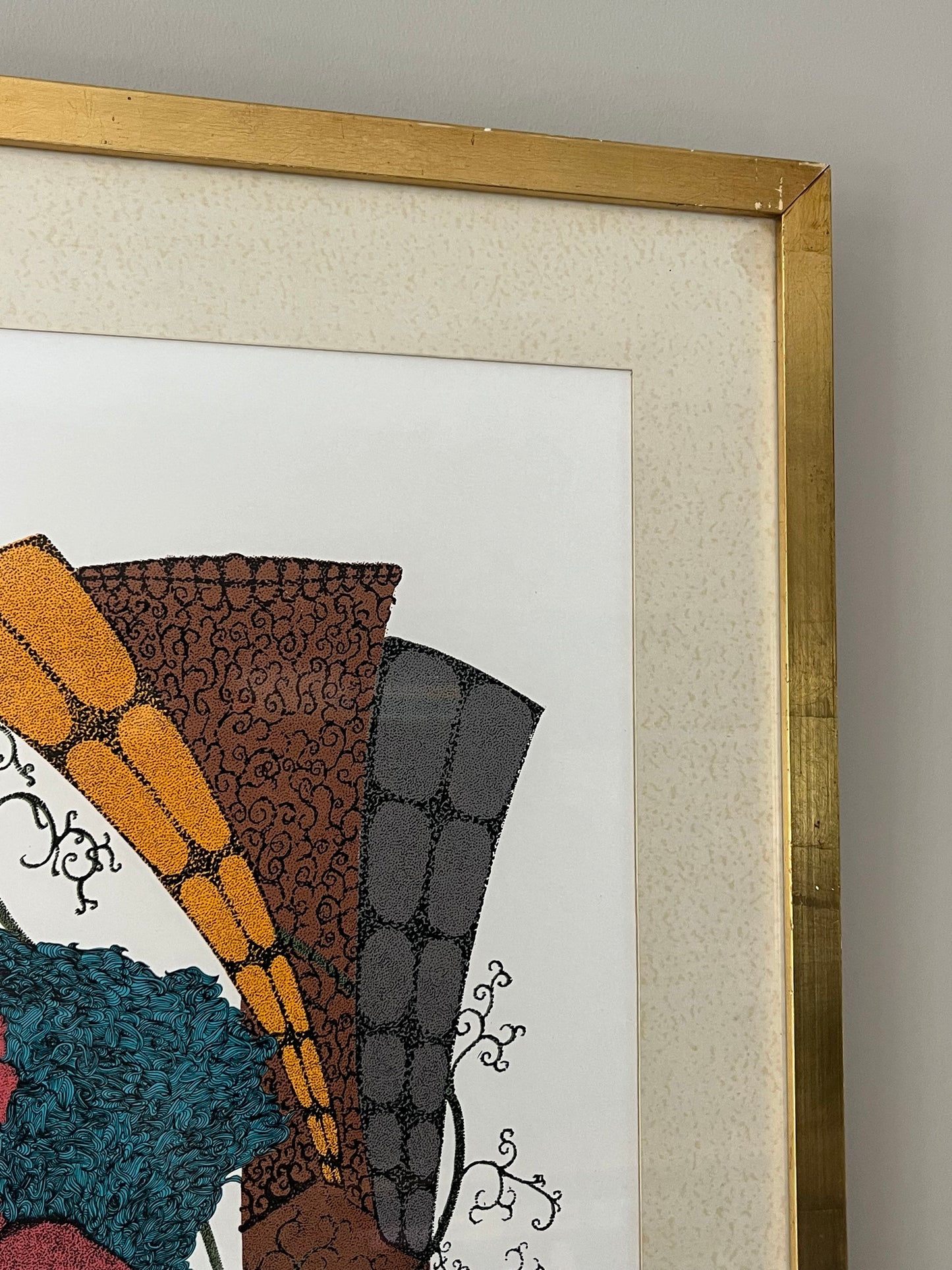 Stylized Lithograph.