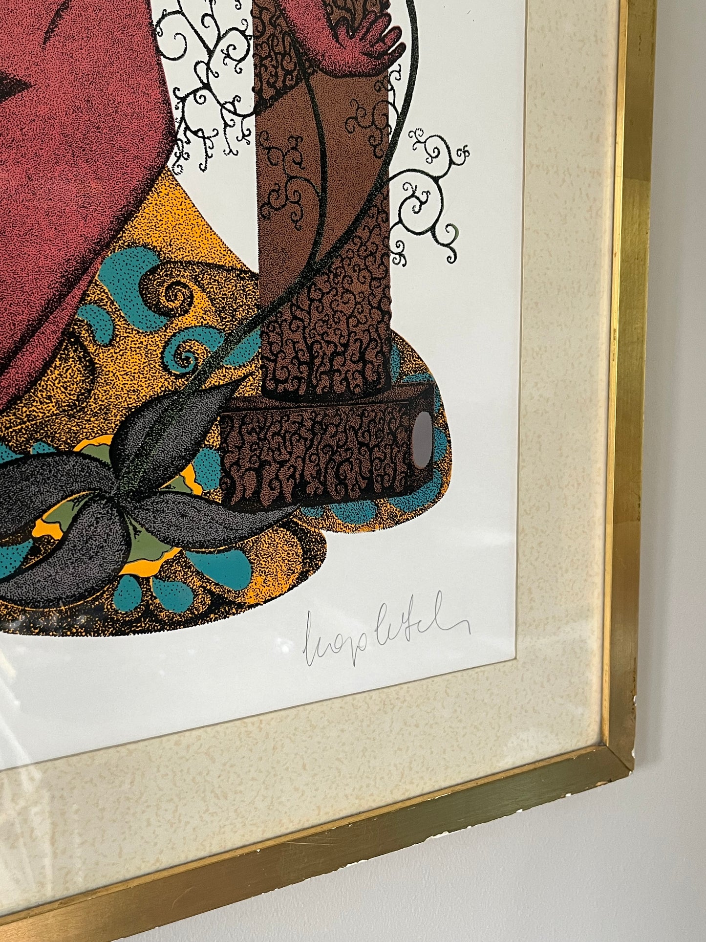 Stylized Lithograph.