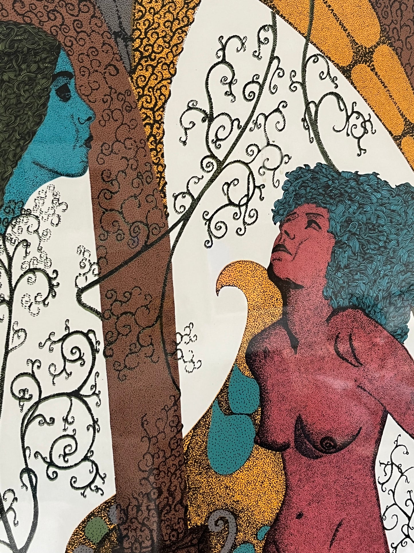 Stylized Lithograph.