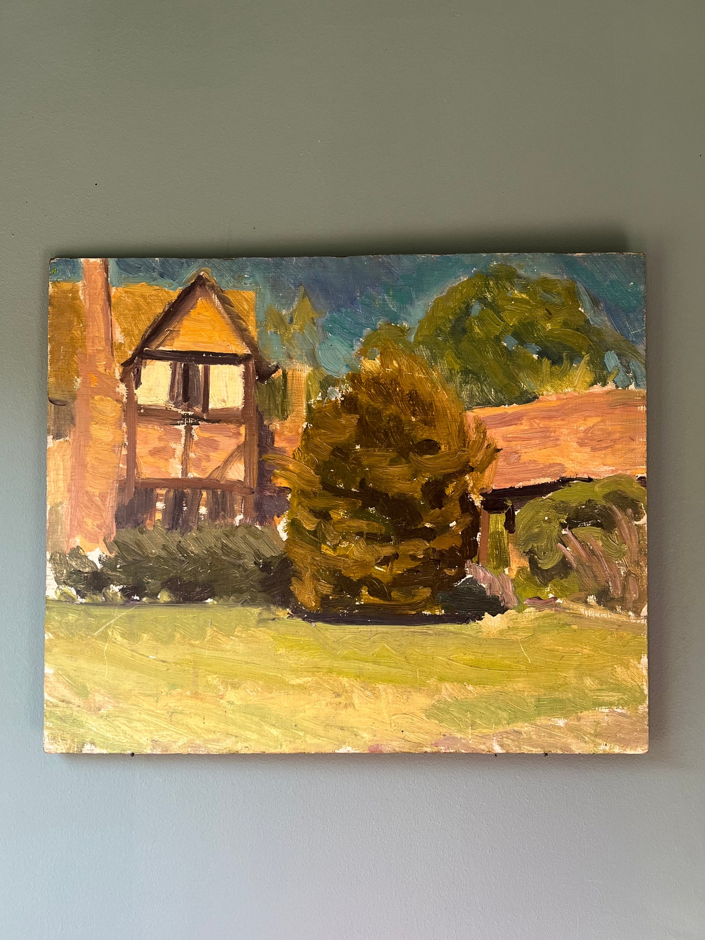 Oil on Wood Board.