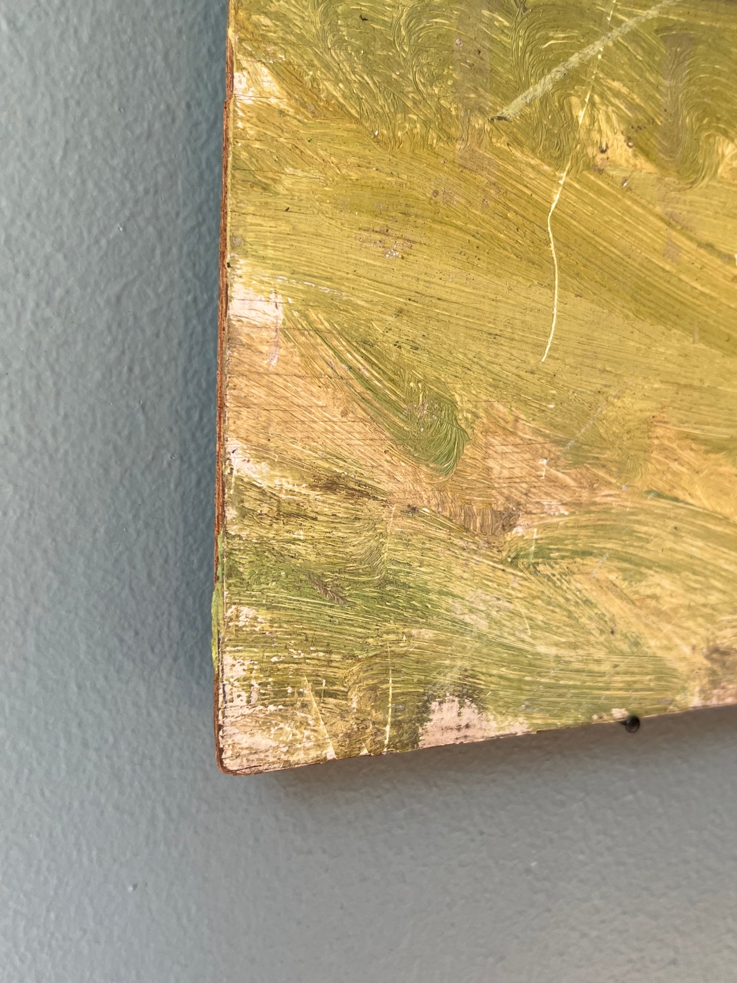 Oil on Wood Board.