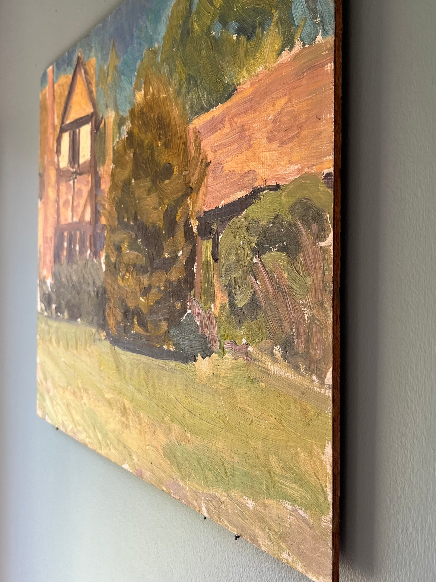 Oil on Wood Board.