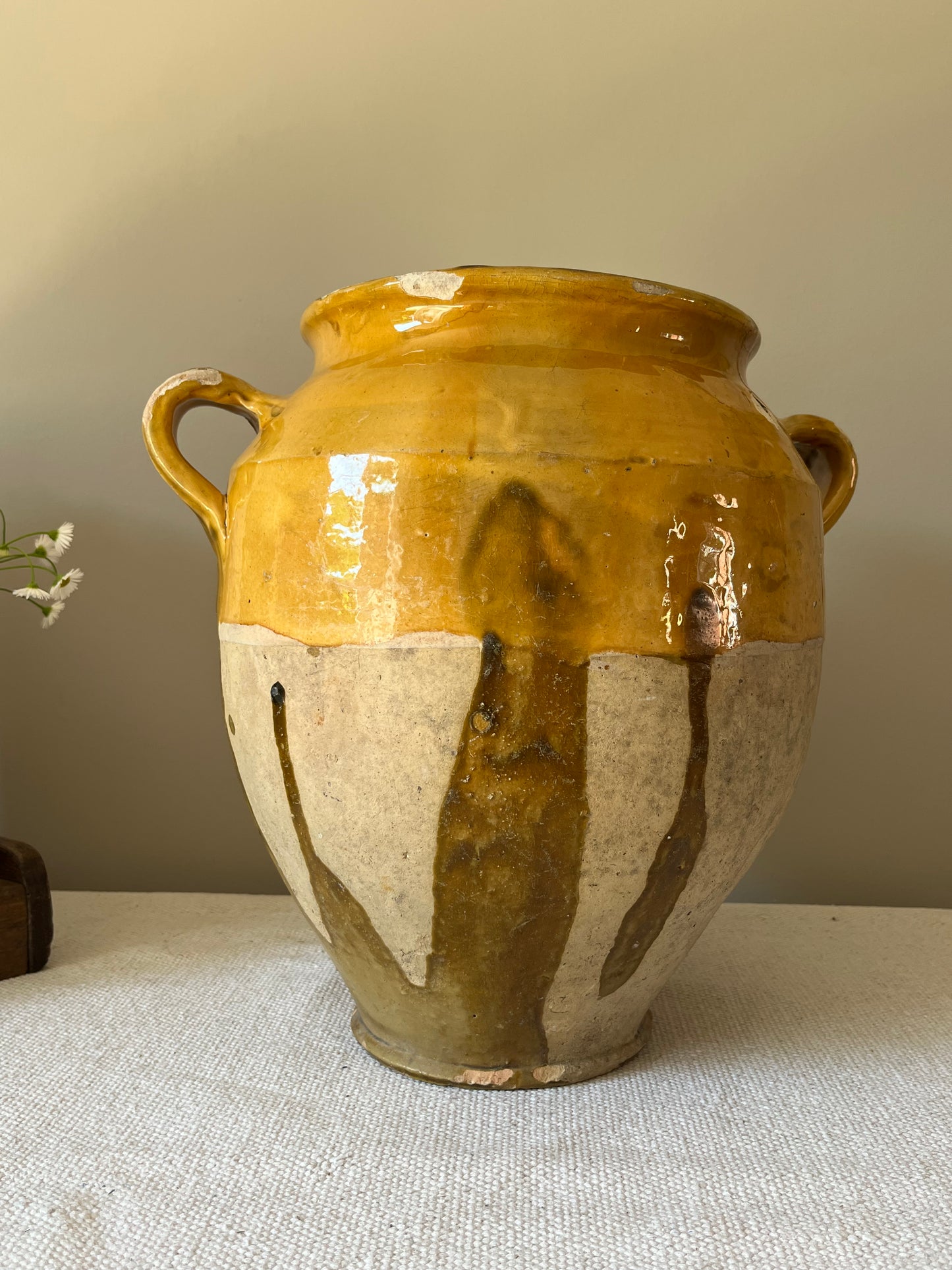 Large French Confit Pot.