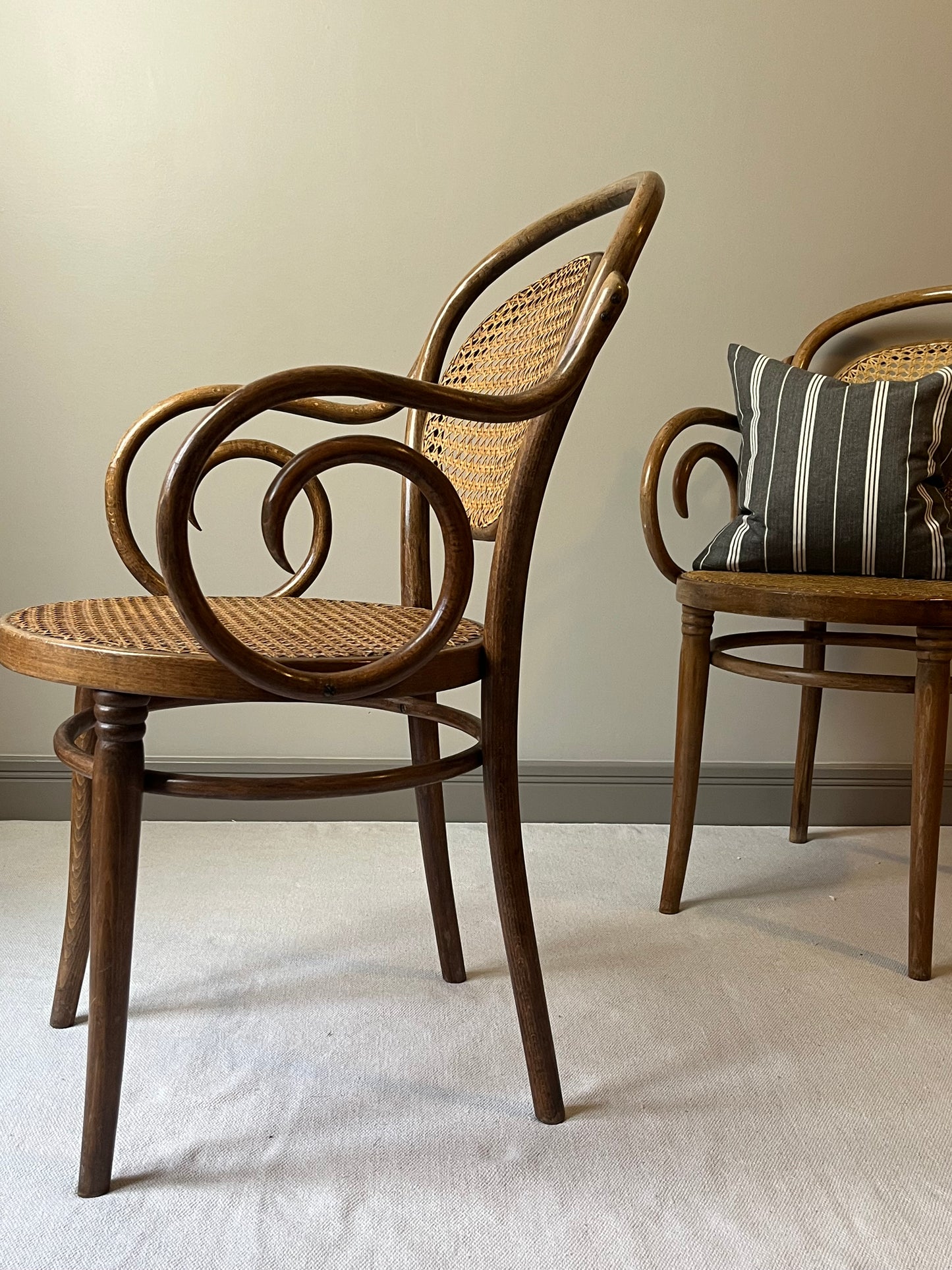 Set of Four Bentwood Armchairs.