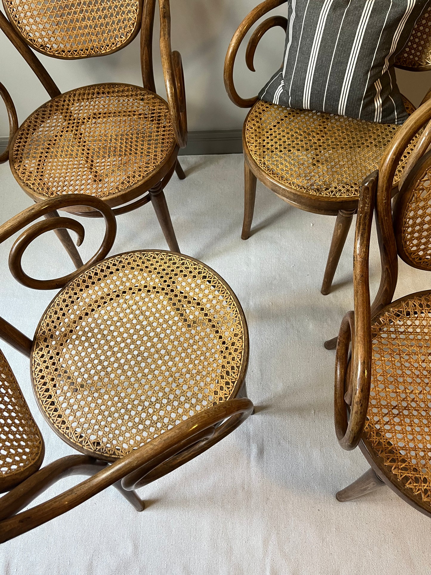 Set of Four Bentwood Armchairs.