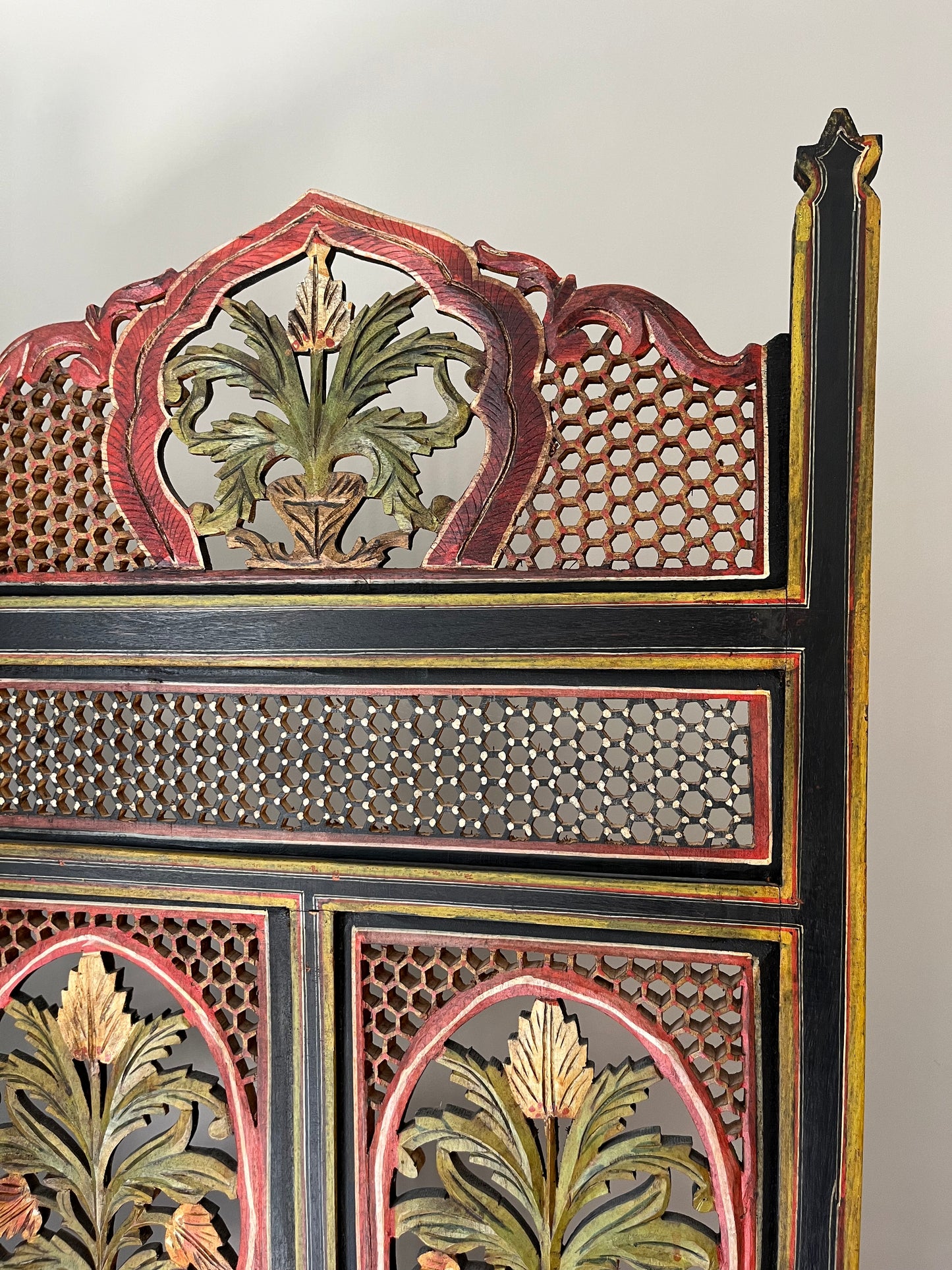 Colourful Fretwork Screen.