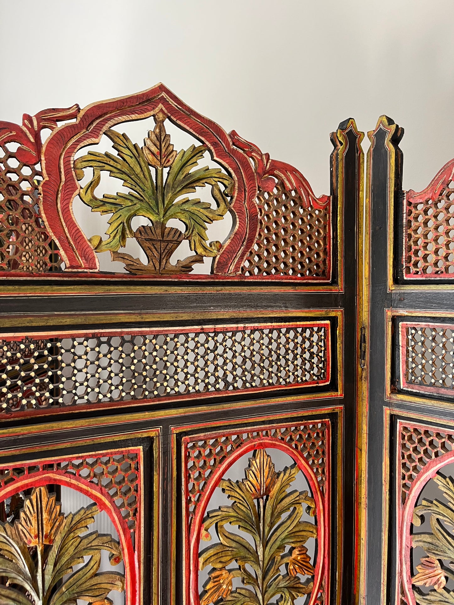 Colourful Fretwork Screen.
