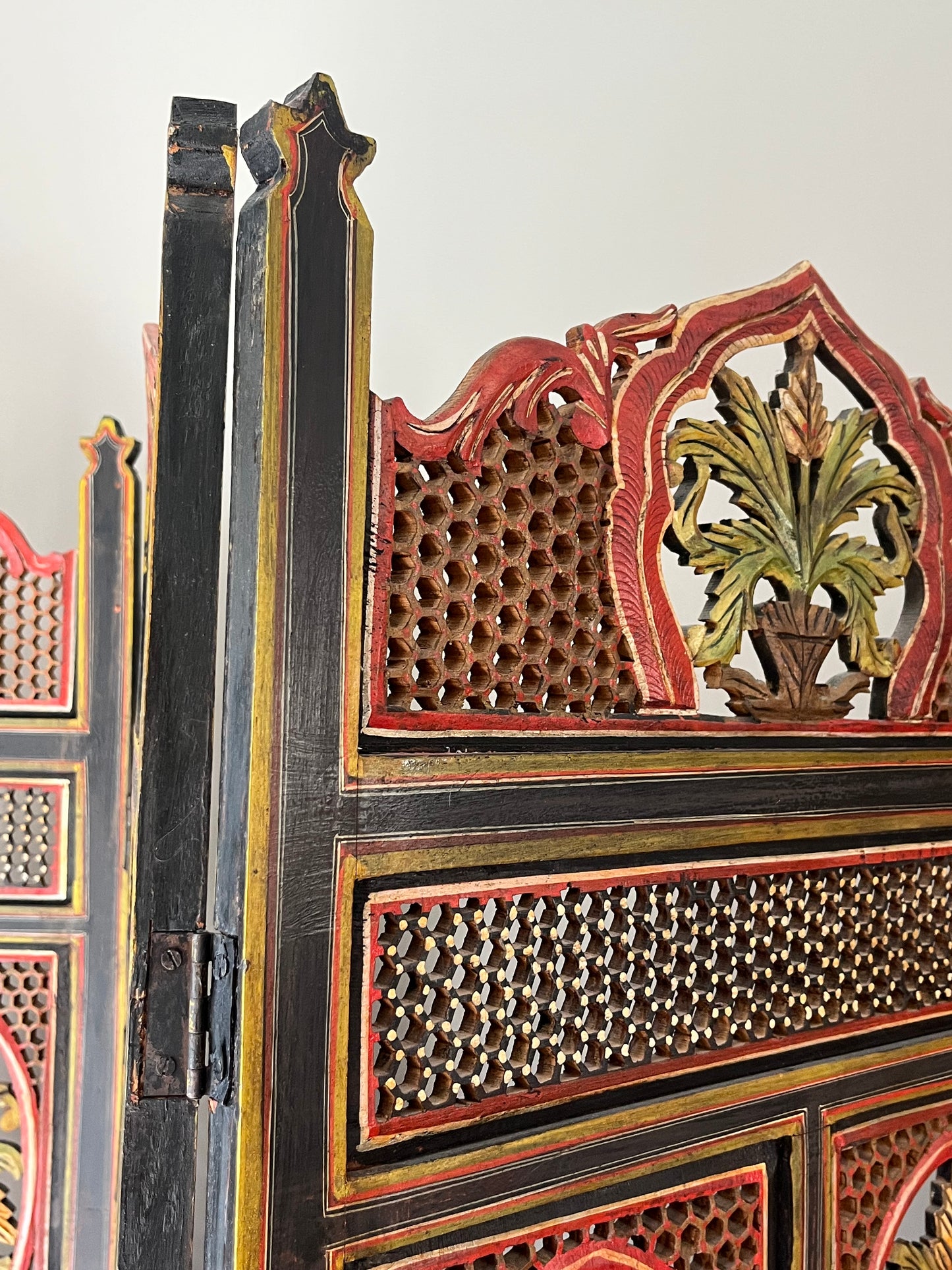 Colourful Fretwork Screen.
