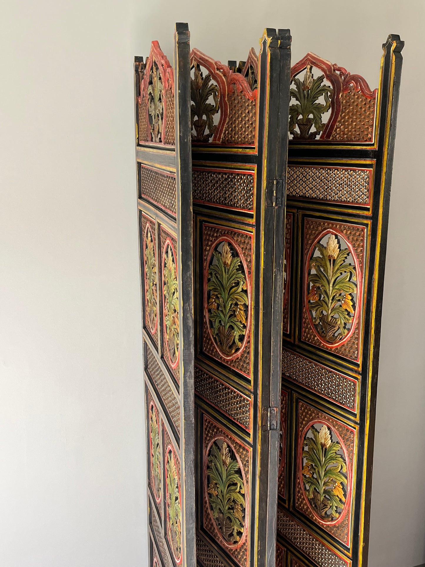 Colourful Fretwork Screen.