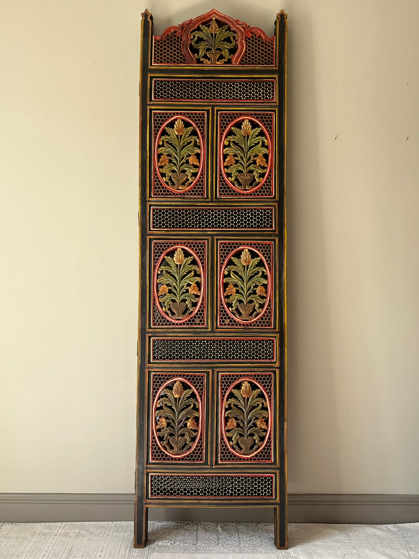 Colourful Fretwork Screen.