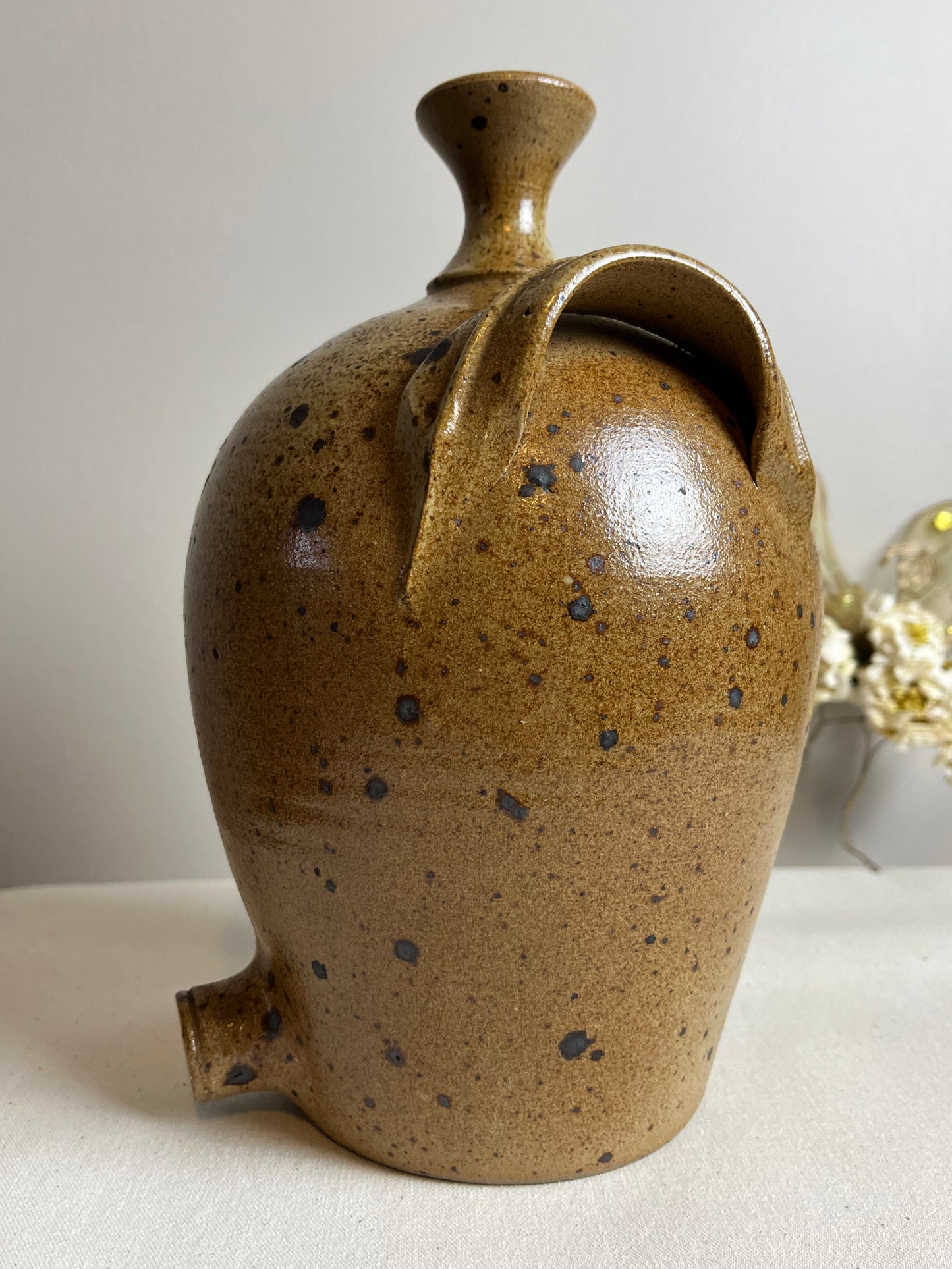 French Walnut Oil Pot.