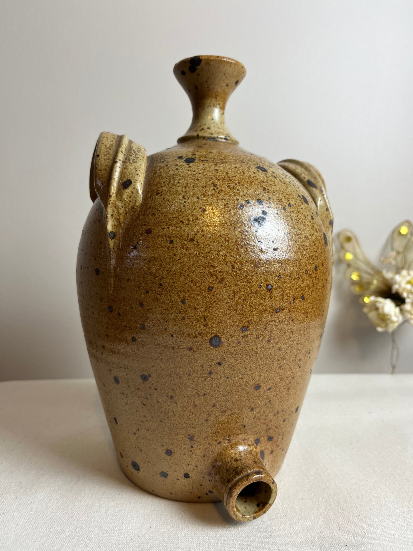 French Walnut Oil Pot.
