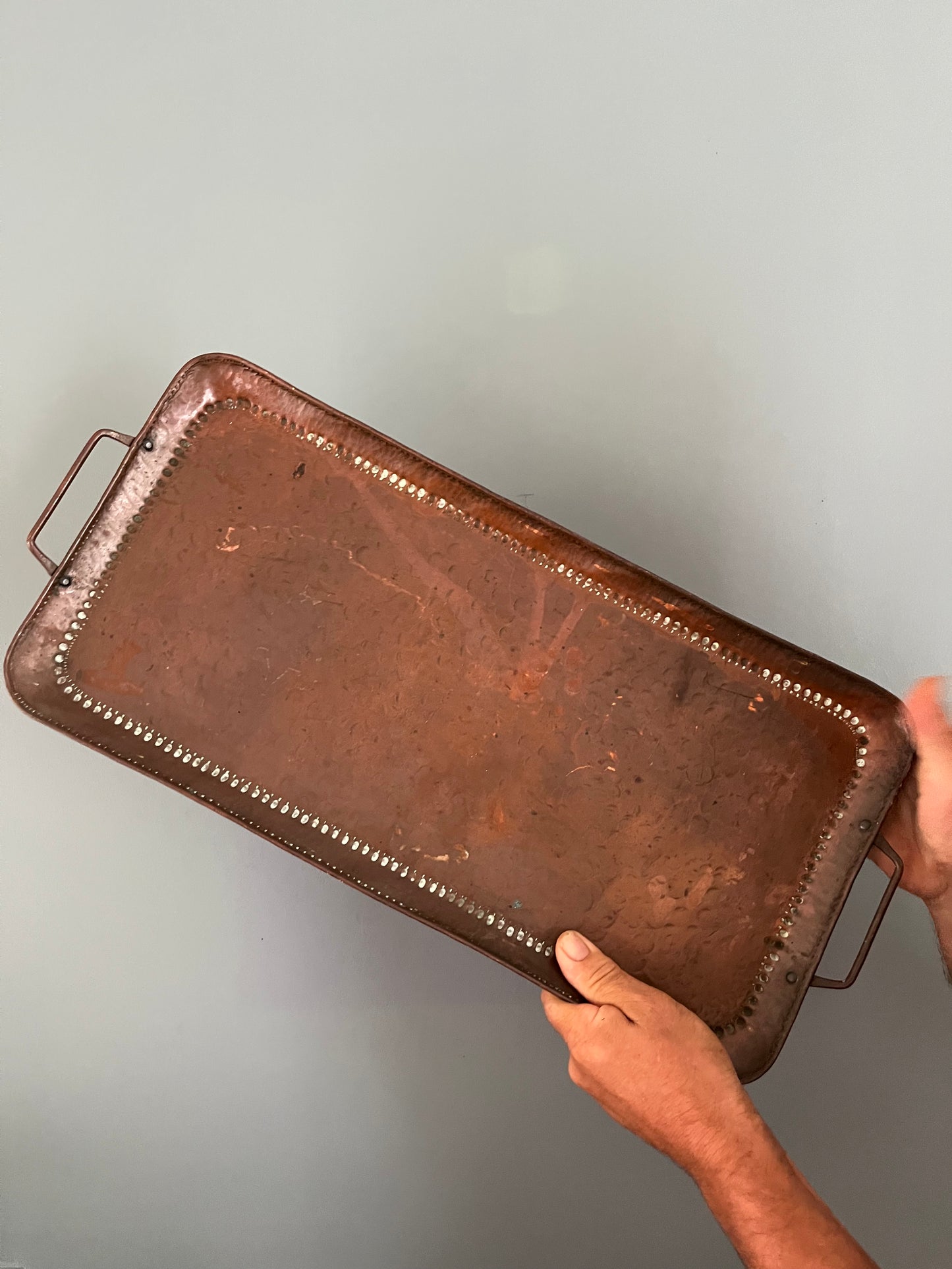 Arts and Crafts Newlyn Copper Tray.